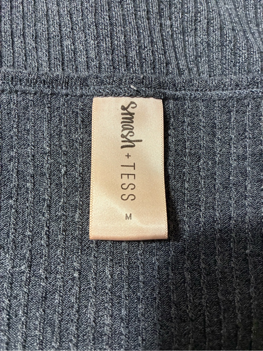 Smash + Tess Charcoal Ribbed Button-Front Cardigan - Picture 5 of 5